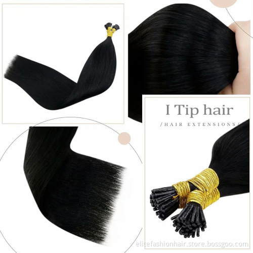 U Tip Pre Bonded Remy Human Hair Extensions 100 Strands Per Package Nail Tip Italian Keratin Fusion Hairpiece